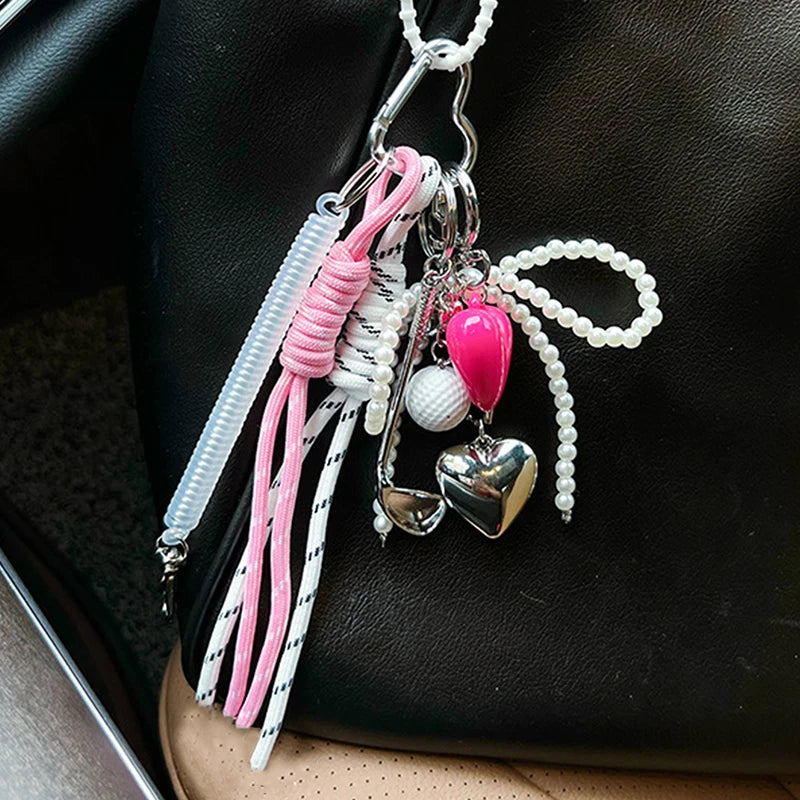 Handmade Baseball Personalized Keychain