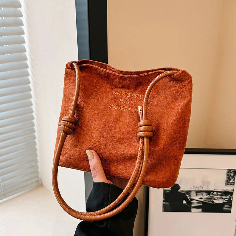 Suede Handbag