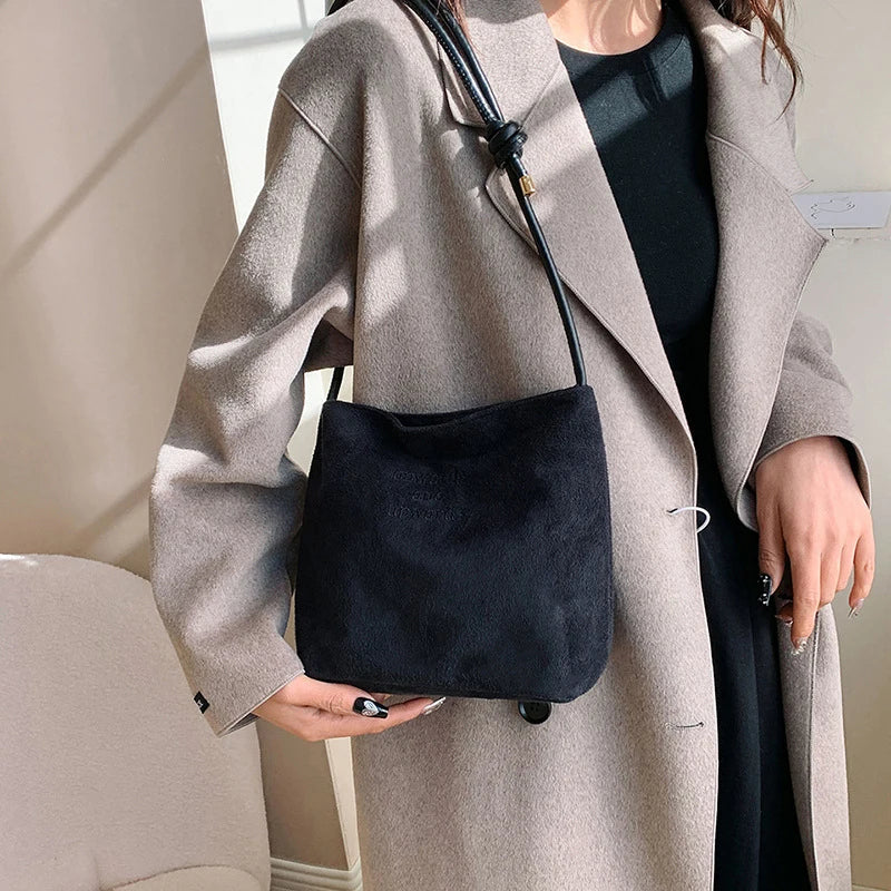 Suede Handbag