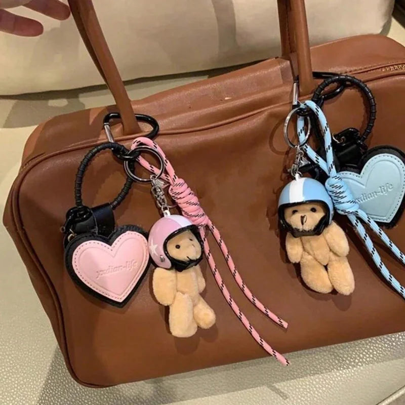 Cute Helmet Bear Pendant