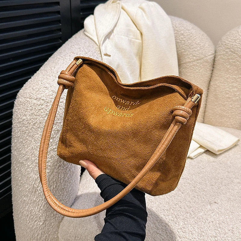 Suede Handbag