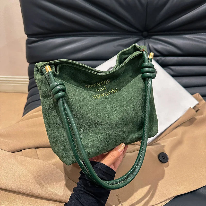 Suede Handbag
