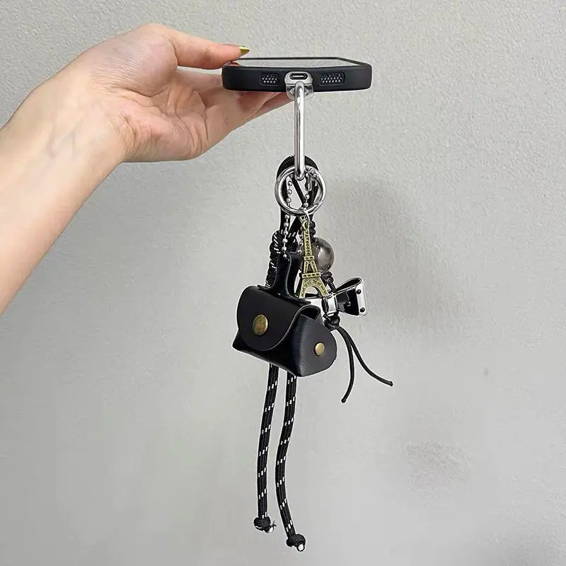 PU Leather Rope Keychain Bow Cute Heart
