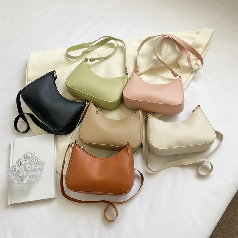 Retro Solid Color PU Leather