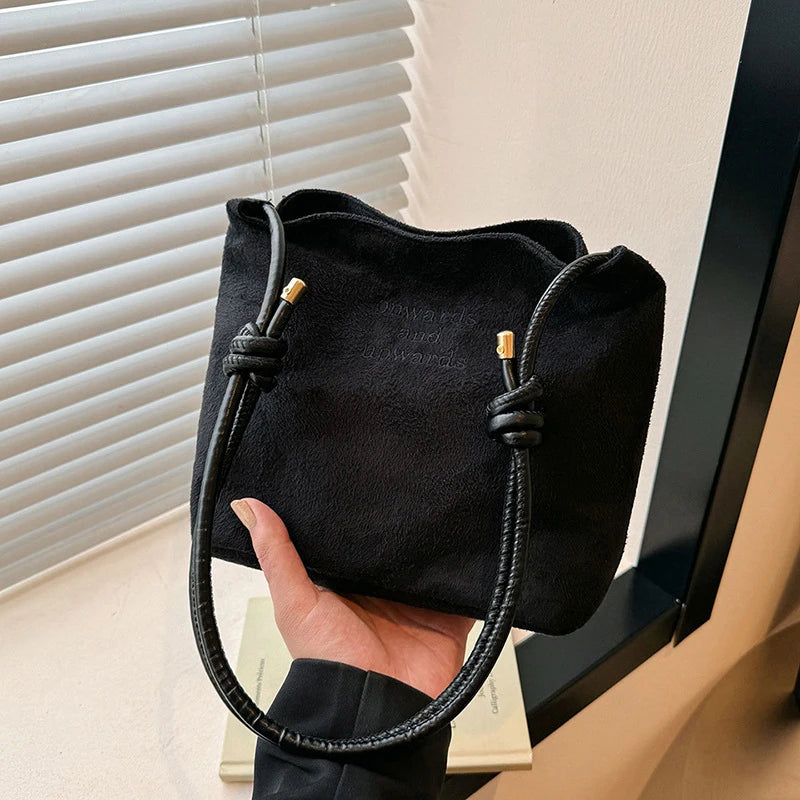 Suede Handbag