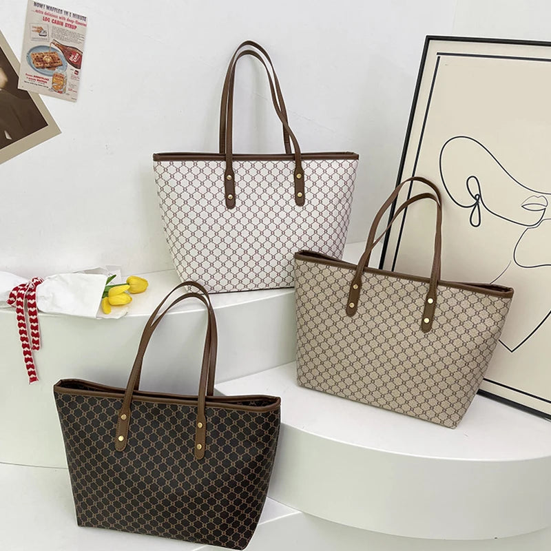 Classic Vintage Letter Printing Tote