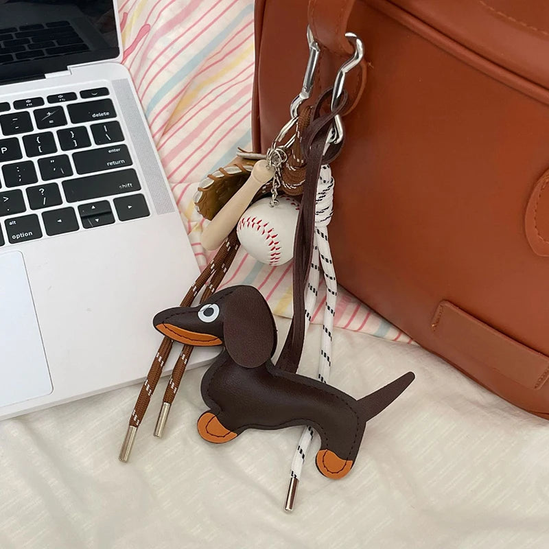 Sausage Dog Baseball Pendant