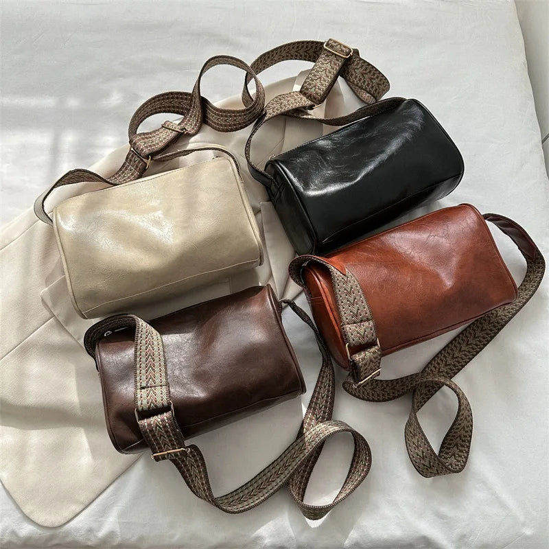 Vintage PU Leather Boston