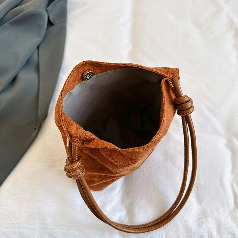Suede Handbag