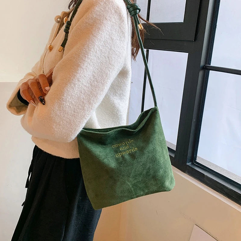 Suede Handbag
