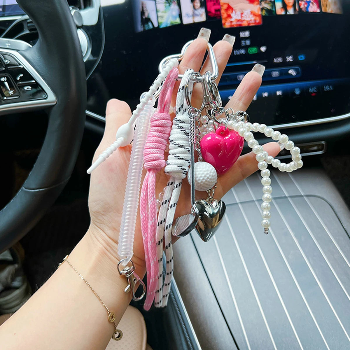 Handmade Baseball Personalized Keychain