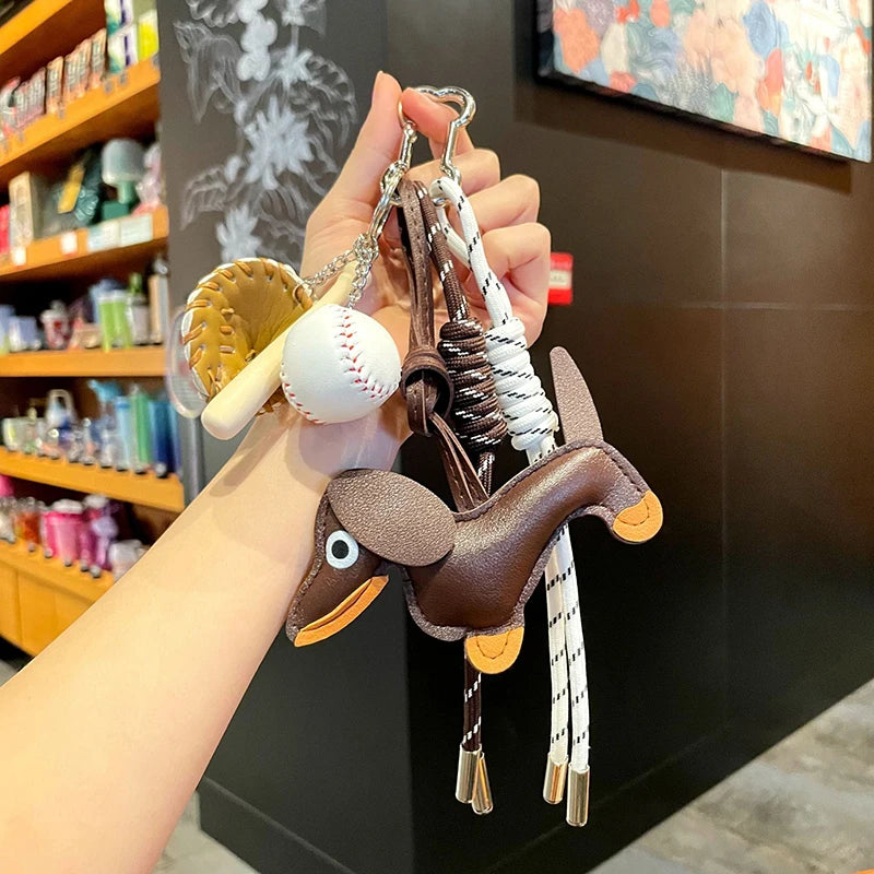 Cute Braided Rope Bag Pendant