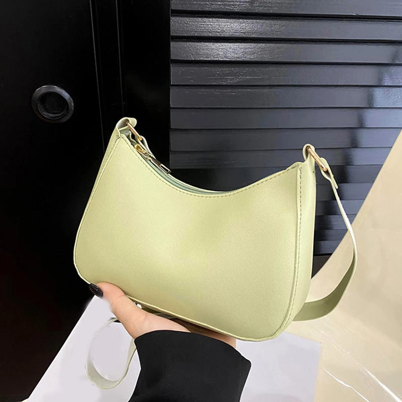 Retro Solid Color PU Leather