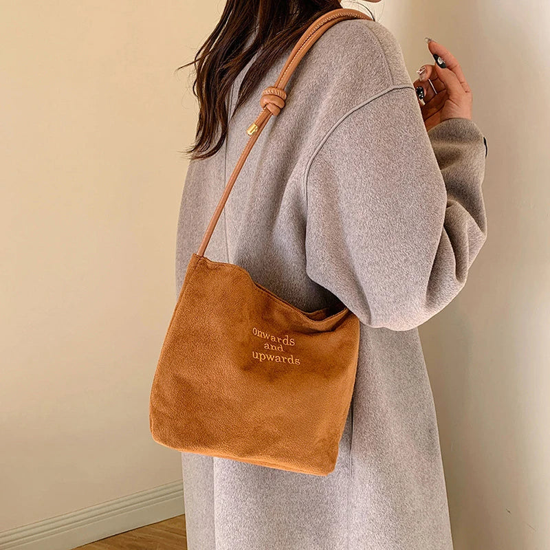 Suede Handbag
