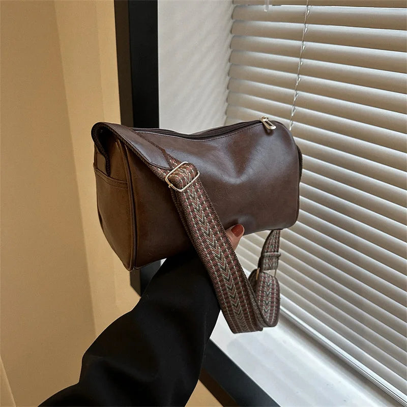 Vintage PU Leather Boston