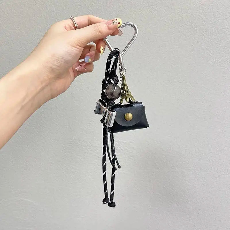PU Leather Rope Keychain Bow Cute Heart
