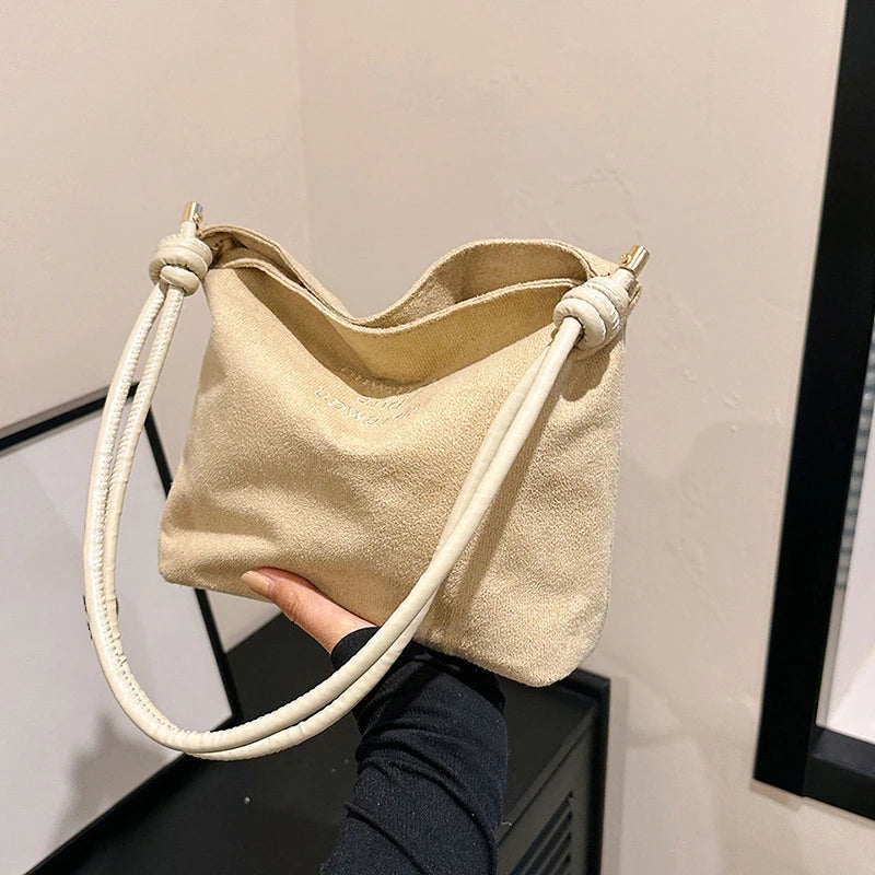 Suede Handbag