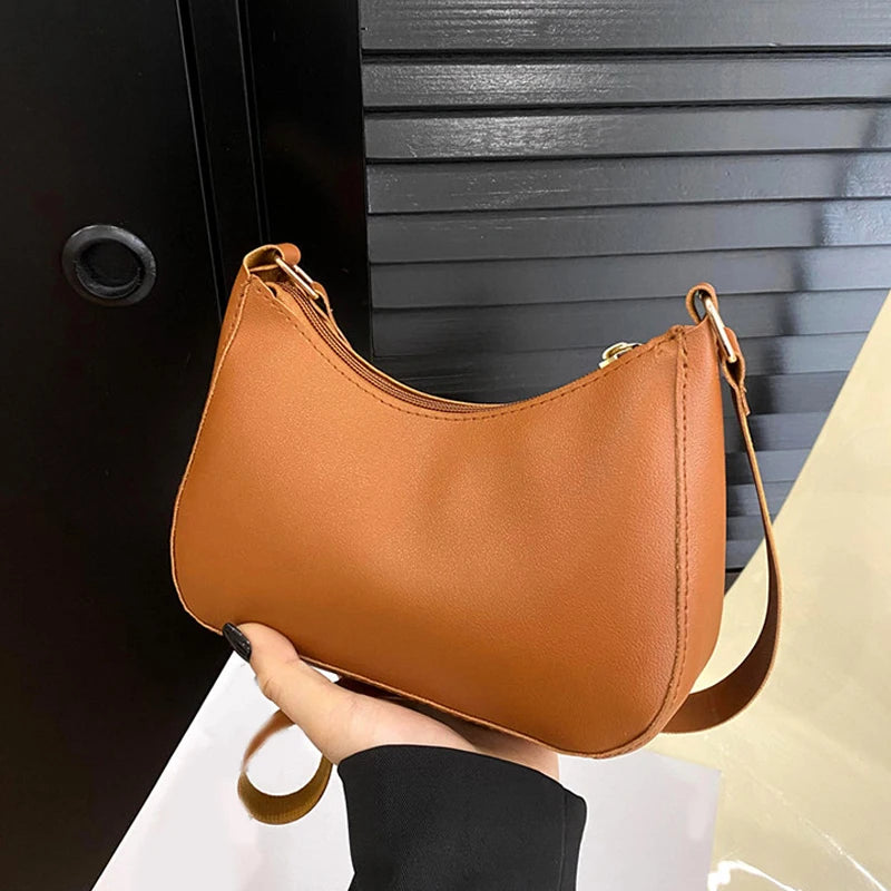 Retro Solid Color PU Leather