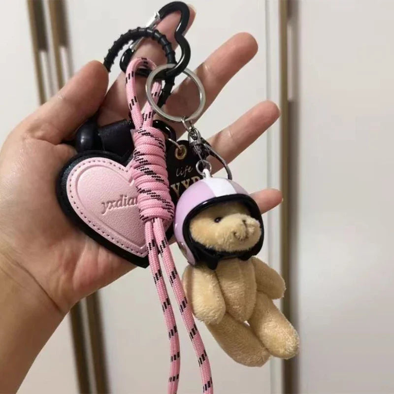 Cute Helmet Bear Pendant