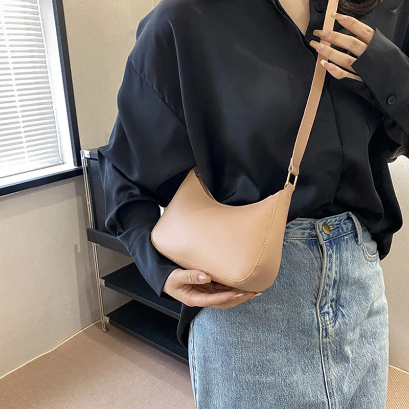 Retro Solid Color PU Leather