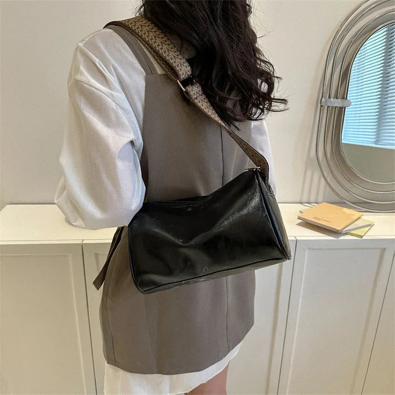 Vintage PU Leather Boston