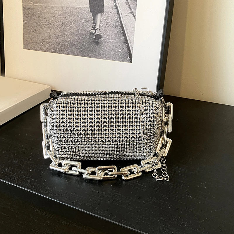 Ladies Rhinestone Bucket Shape