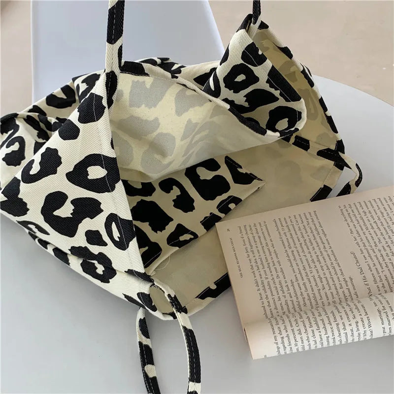 Large Capacity Casual Tote Bag Leopard