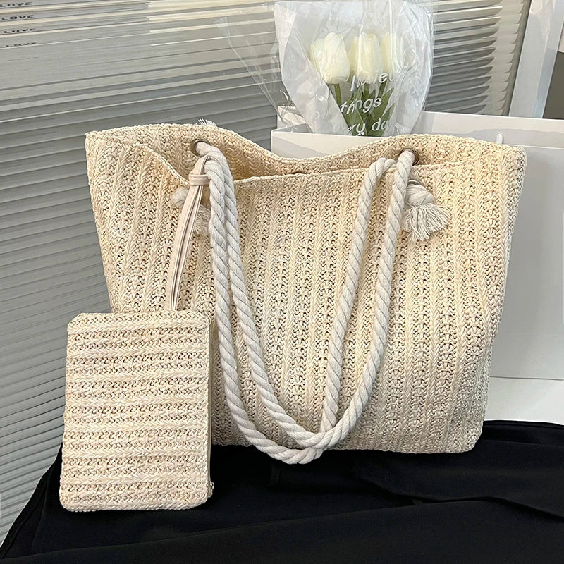 Straw Tote Bag