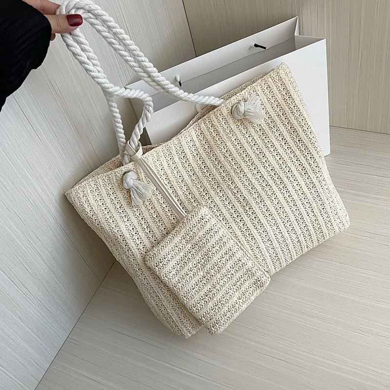 Straw Tote Bag