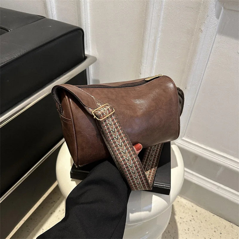 Vintage PU Leather Boston