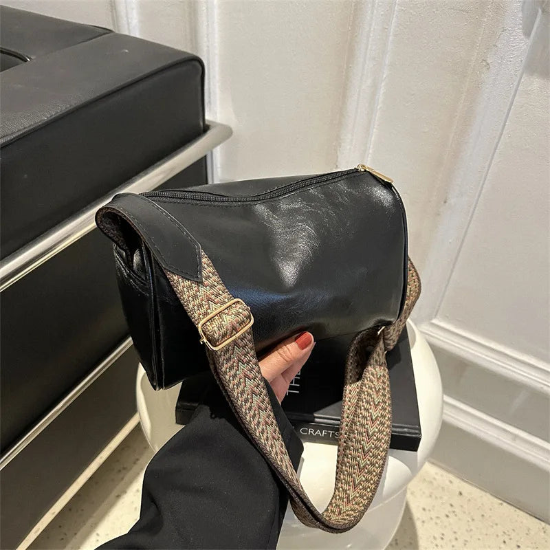 Vintage PU Leather Boston